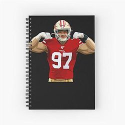 Nick Bosa 97 Spiral Notebook