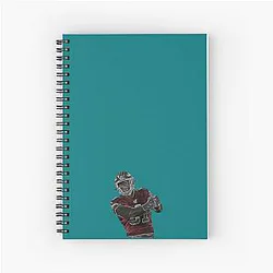 Neon Nick Bosa Spiral Notebook