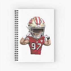 San Francisco 49ers Nick Bosa Spiral Notebook