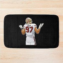 Nick Bosa Sacking Sticker Bath Mat