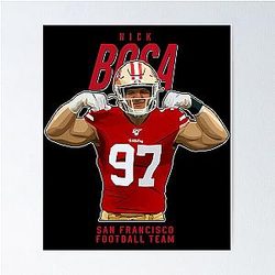 Nick Bosa San Francisco Football Team Poster