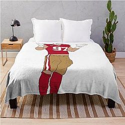 Nick Bosa Throw Blanket