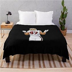 Nick Bosa Sacking Sticker Throw Blanket