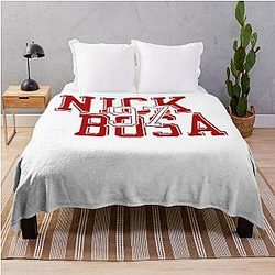 Nick Bosa Throw Blanket