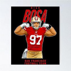 Nick Bosa San Francisco Football Team Poster