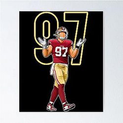 Nick Bosa San Francisco 49 Number Poster
