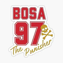 Nick Bosa The Punisher Sticker