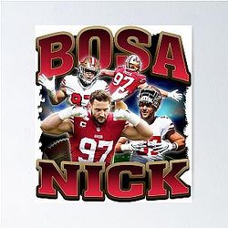 Nick Bosa Football Fan Art Poster