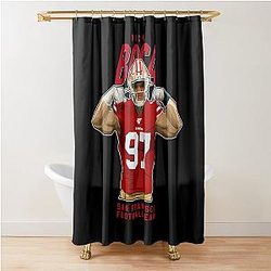 Nick Bosa 97 San Francisco Football Team Shower Curtain
