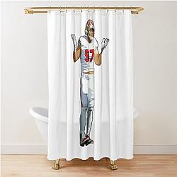 Nick Bosa Celebrates Shower Curtain