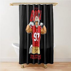 Nick Bosa 97 San Francisco Football Shower Curtain