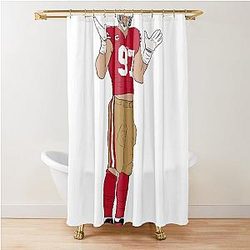 Nick Bosa Shower Curtain