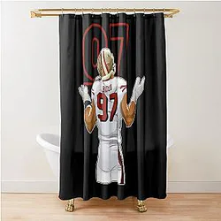 Nick Bosa San Francisco 49ers Shower Curtain