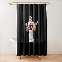 Nick Bosa After Sacking Shower Curtain