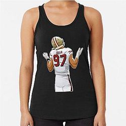 Nick Bosa After Sack Racerback Tank Top