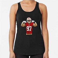 Nick Bosa 97 Strength Racerback Tank Top