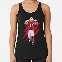 Nick Bosa Power Strength 97 Claw Racerback Tank