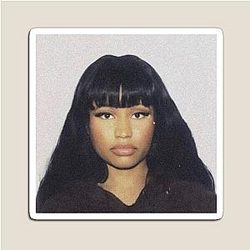 Nicki Minaj mugshot sticker magnet