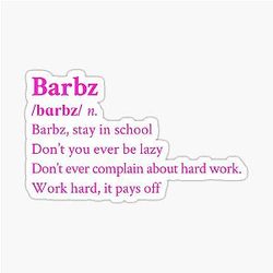 Nicki Minaj Barbz Aesthetic Black Sticker
