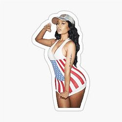 Nicki Minaj Patriotic Salute Sticker