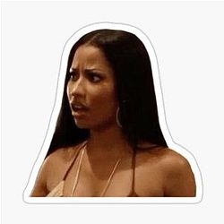 Nicki Minaj Shocked Sticker