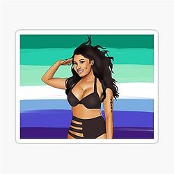 Nicki Minaj Pride Flag Sticker