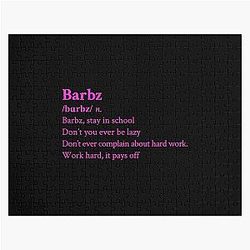 Nicki Minaj Barbz Aesthetic Black Jigsaw Puzzle