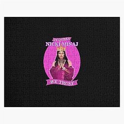 In Nicki Minaj Trust Artwork In Pink Jigsaw Puzzle