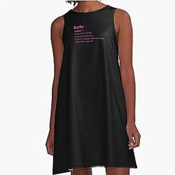 Nicki Minaj Barbz Aesthetic Black A-Line Dress