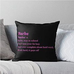 Nicki Minaj Barbz Aesthetic Black Throw Pillow