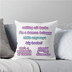 Nicki Minaj Funny Quotes Sticker Pack Meme Sayings Songs Anaconda Barbz Merch Apparel Throw Pillow