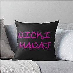 Nicki Minaj Stickers Funny Gift Throw Pillow