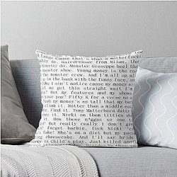 Nicki Minaj Monster Lyrics Barb Throw Pillow
