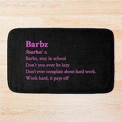 Nicki Minaj Barbz Aesthetic Black Bath Mat