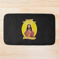 In Saint Nicki Minaj We Trust Yellow Bath Mat