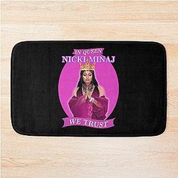 In Queen Nicki Minaj Trust Artwork In Pink Bath Mat
