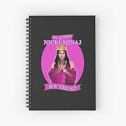 Nicki Minaj We Trust Artwork in Pink Notebook