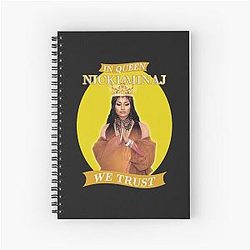 In Queen Nicki Minaj Trust Artwork in Yellow Notebook