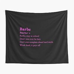 Nicki Minaj Barbz Aesthetic Black Tapestry
