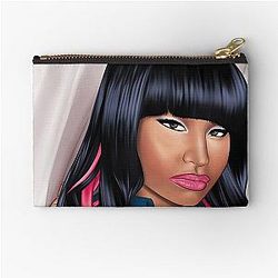 Nicki Minaj Cartoon Caricature Zipper Pouch