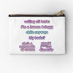 Nicki Minaj Funny Quotes Sticker Pack Meme Sayings Sounds TikTok Queen Pink Friday Roman's Revenge Songs Anaconda Barbies Merch Apparel Face Laughing Sleeping Birthday Christmas Gift Fan Art Pfp Zipper Pouch