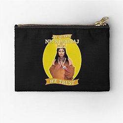 In Queen Nicki Minaj We Trust Artwork in Yellow Pouch