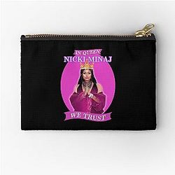 In Queen Nicki Minaj Trust Artwork in Pink Zipper Pouch