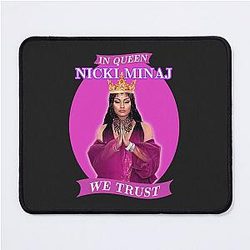 In Nicki Minaj We Trust Artwork, in Pink Mouse Pad