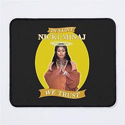 In Saint Nick Minaj Trust Artwork Yellow Mouse Pad