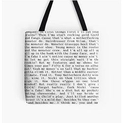 Nicki Minaj Monster Barbie All Over Print Tote Bag
