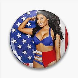 Nicki Minaj American Flag Magazine Poster Pin