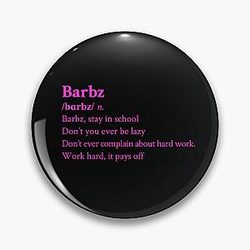 Nicki Minaj Barbz Aesthetic Black Pin