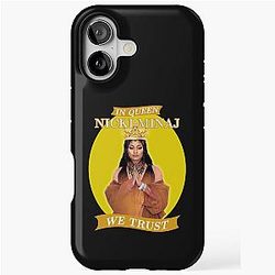 In Queen Nicki Minaj We Trust Artwork in iPhone Yellow Tough Case