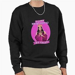 In Queen Nicki Minaj Trust Artwork, in Pink Sweatshirt